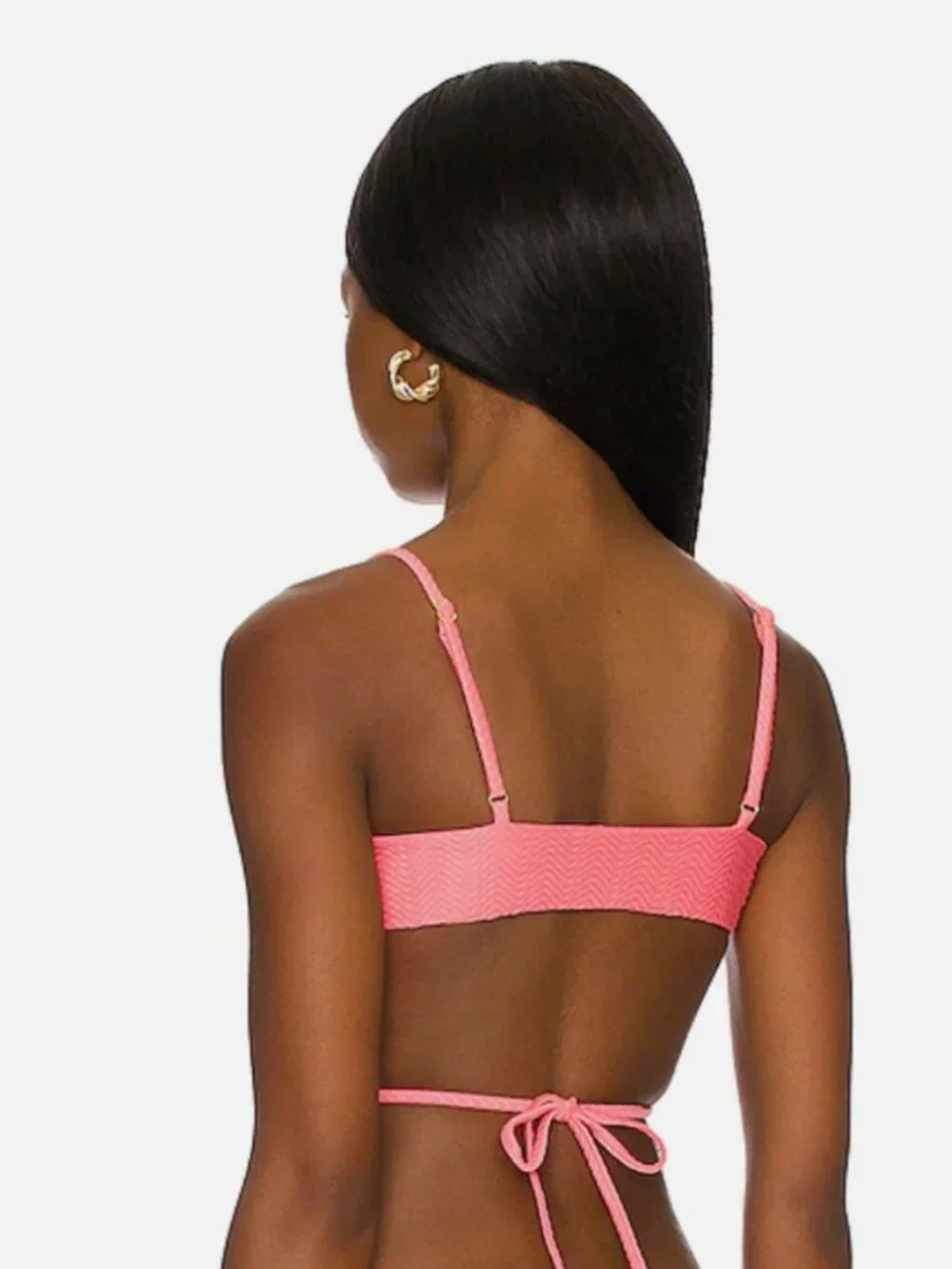 Monday Swimwear St. Martin Bikini Top in Size P / XS Azalea Pink Color